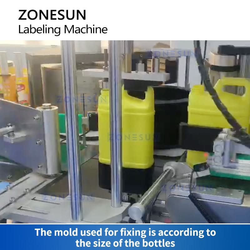 ZONESUN ZS-GTB12S Hot Melt Glue Labeling Machine for Square Bottles - Image 3