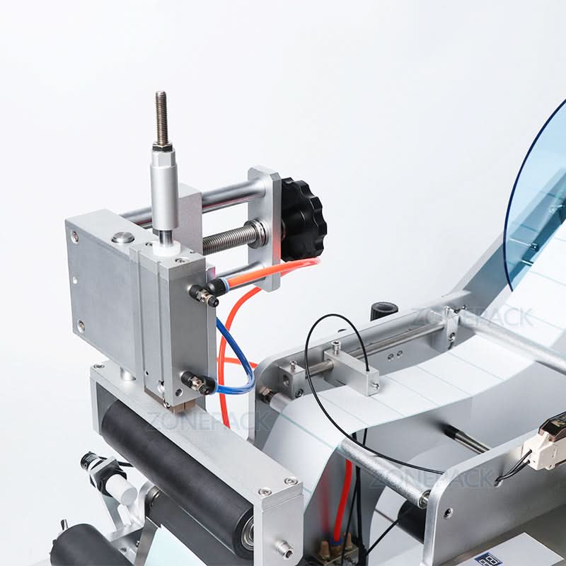 ZOENSUN TB-80 Semi Automatic Round Bottle Labeling Machine Self Adhesive Labeler - Image 4