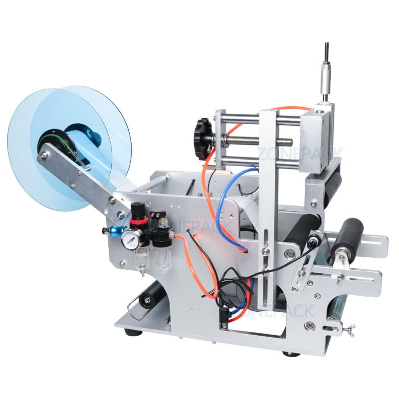 ZOENSUN TB-80 Semi Automatic Round Bottle Labeling Machine Self Adhesive Labeler - Image 5