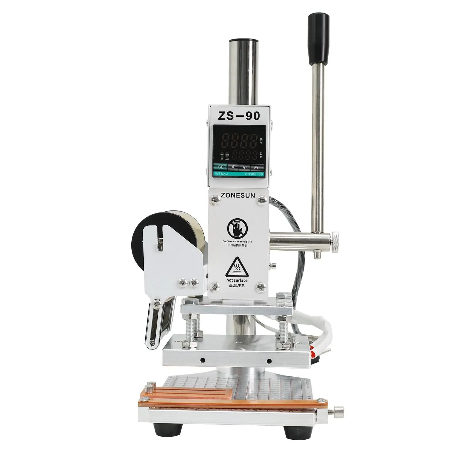 ZONESUN ZS‑90 Digital Hot Foil Stamping Machine for Leather & More - Image 10