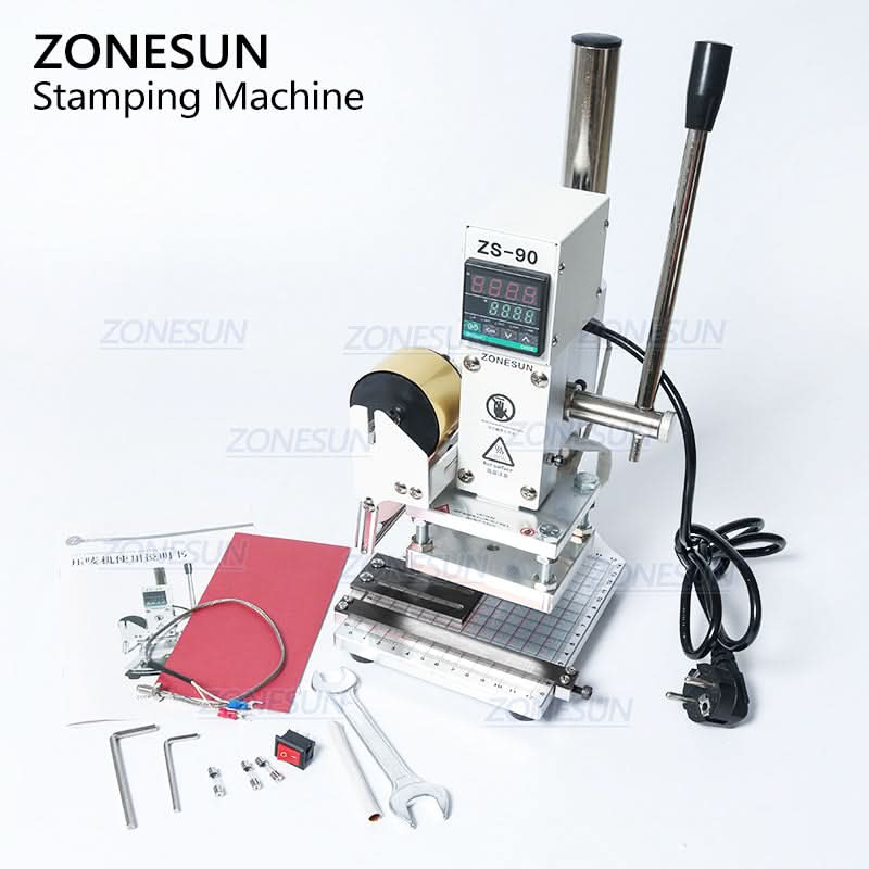 ZONESUN ZS‑90 Digital Hot Foil Stamping Machine for Leather & More - Image 6