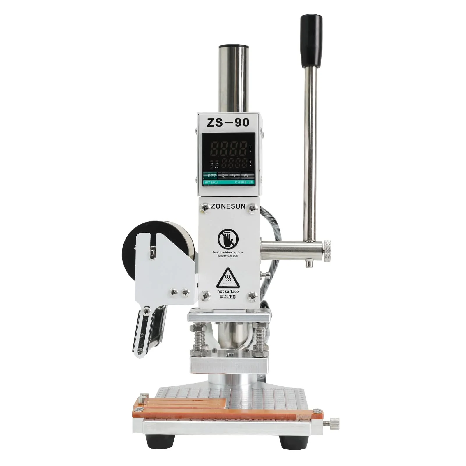 ZONESUN ZS‑90 Digital Hot Foil Stamping Machine for Leather & More - Image 8
