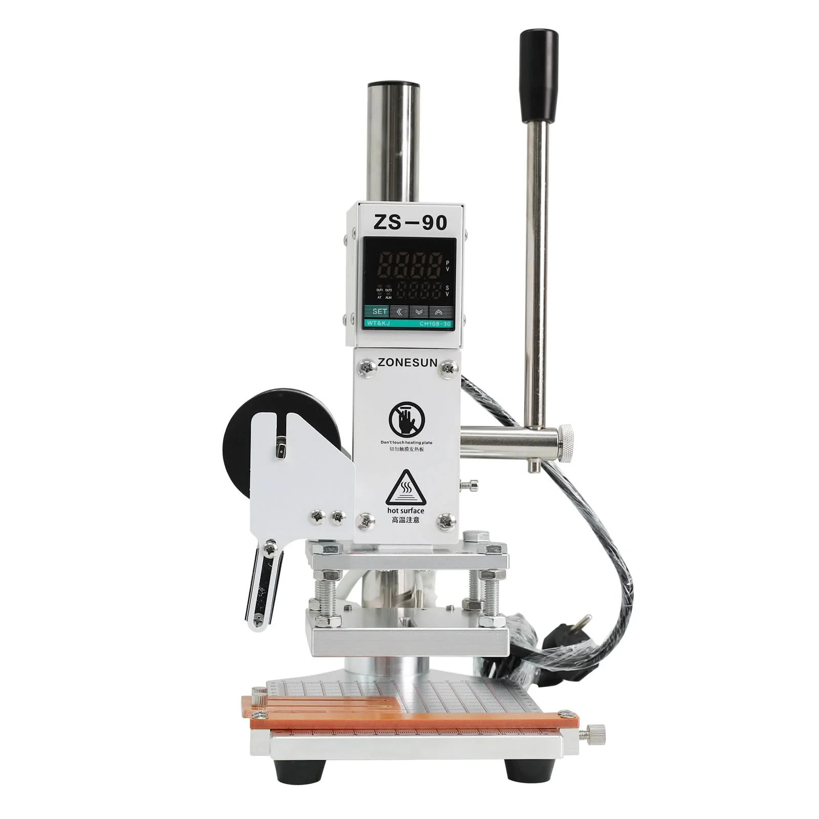 ZONESUN ZS‑90 Digital Hot Foil Stamping Machine for Leather & More - Image 9