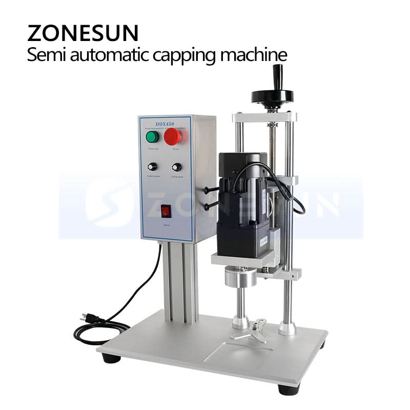 ZONESUN ZS-XG450 Bottle Capping Machine for Screw Caps with Adjustable Speed - Image 3
