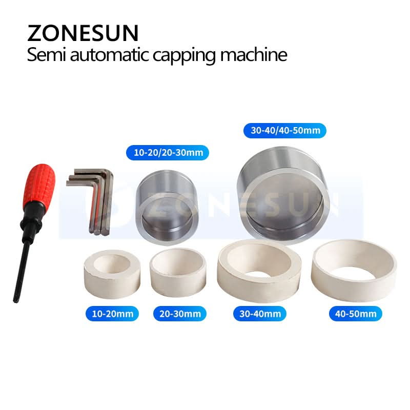 ZONESUN ZS-XG450 Bottle Capping Machine for Screw Caps with Adjustable Speed - Image 4
