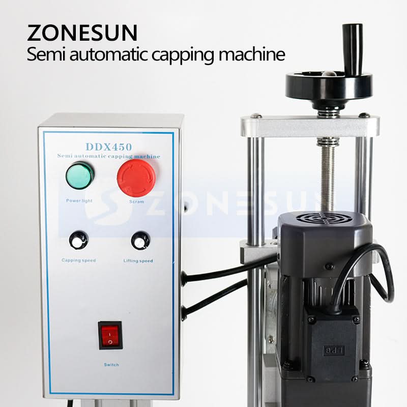 ZONESUN ZS-XG450 Bottle Capping Machine for Screw Caps with Adjustable Speed - Image 5
