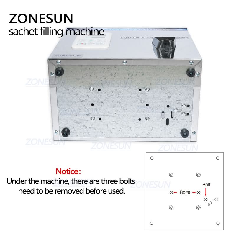 ZONESUN ZS-FM100 Automatic Granule Weighing Filler for 1–100g Packaging - Image 6