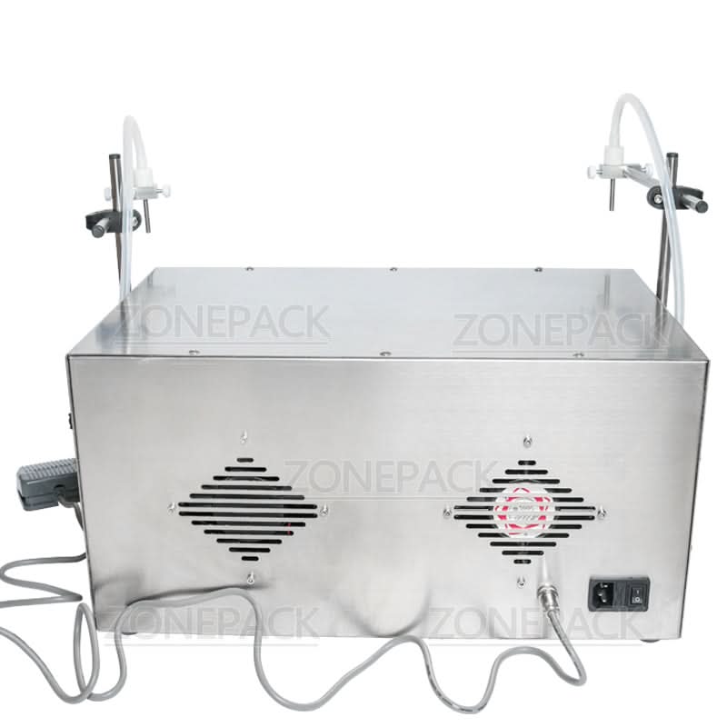 ZONEPACK 2‑Head Digital Peristaltic Pump Liquid Filling Machine 3‑2500ml - Image 6
