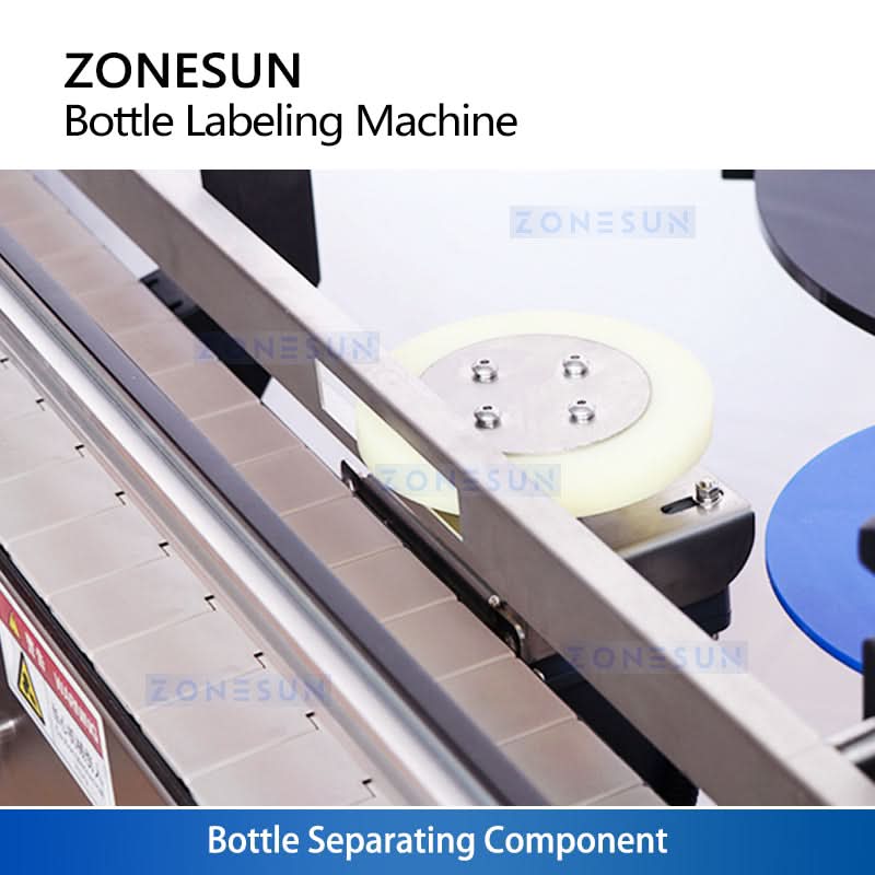 ZONESUN ZS-TB260R Automatic Round Bottle Labeling Machine Single Double Side Labeler Sticker Label Applicator - Image 3