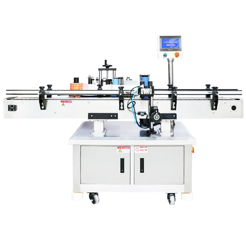 ZONESUN ZS-TB260R Automatic Round Bottle Labeling Machine Single Double Side Labeler Sticker Label Applicator - Image 7