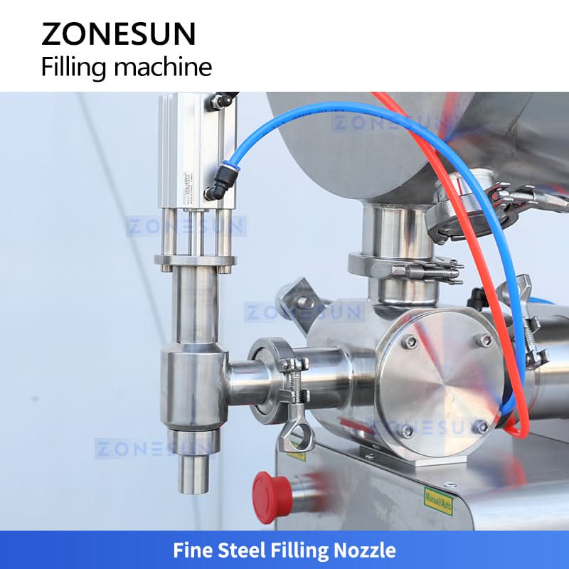 ZONESUN ZS-GTU1 Pneumatic Sauce Paste Filling Machine with Mixer - Image 3
