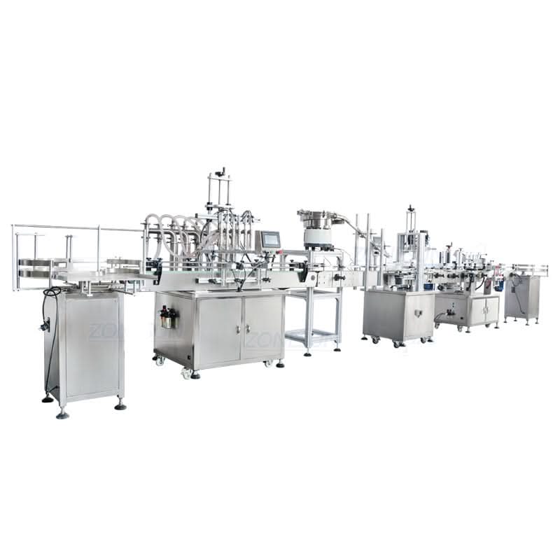 ZONESUN ZS-FAL180R Full Automatic 6-Head Liquid Bottle Filling Line - Image 6