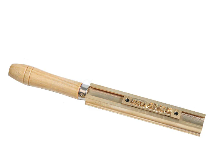 ZONESUN Letter Alphabet brass holder cropper bar 10cm 13cm long Tslot - Image 4