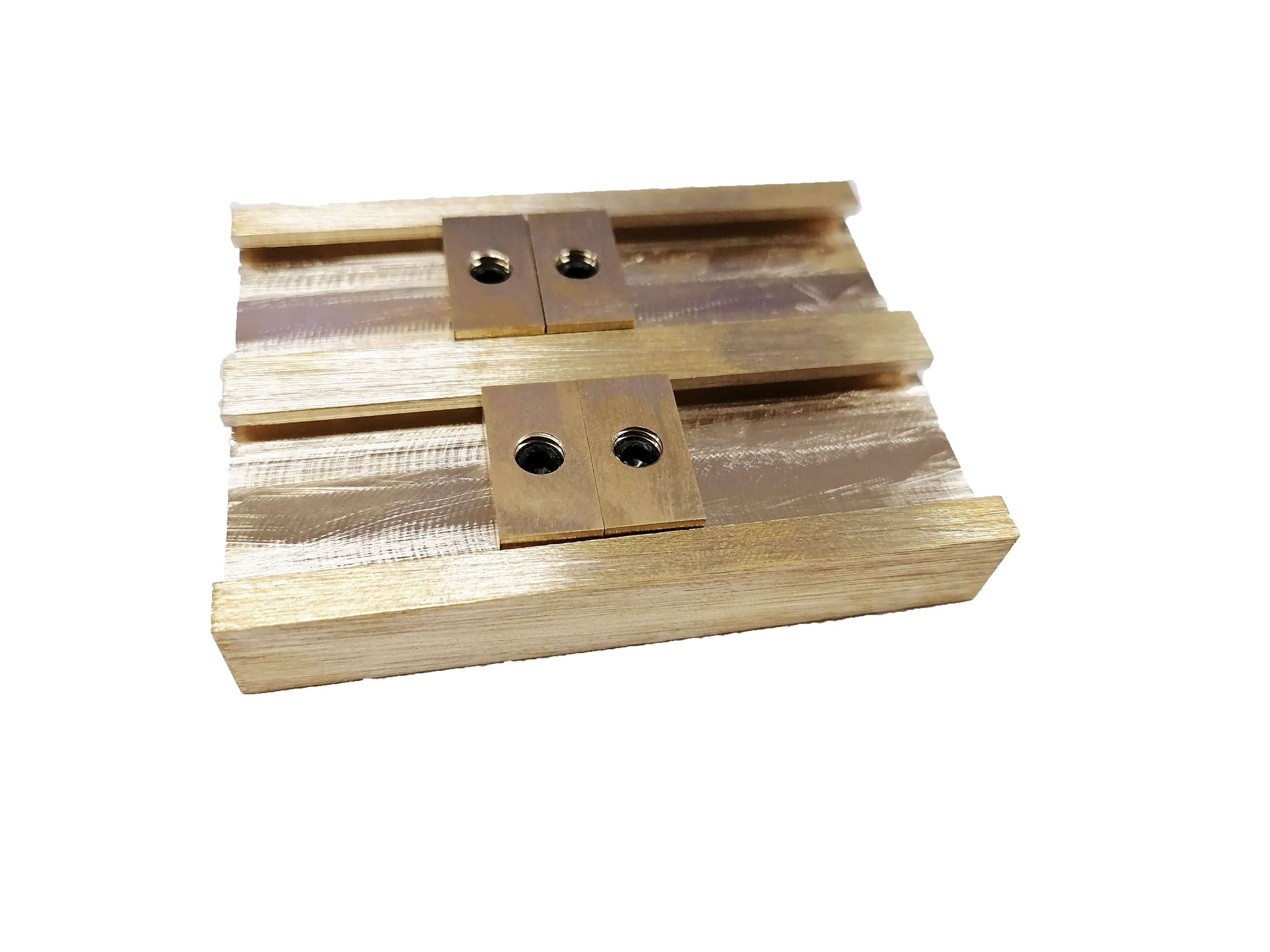 ZONESUN Letter Alphabet brass holder cropper bar 10cm 13cm long Tslot - Image 5