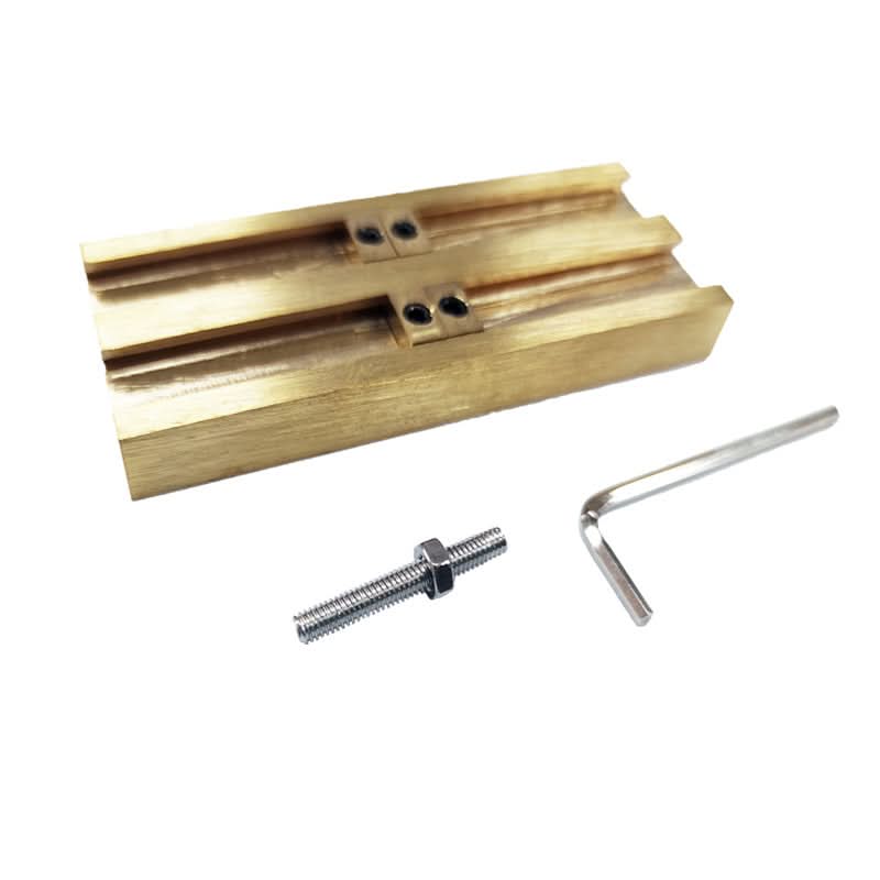 ZONESUN Letter Alphabet brass holder cropper bar 10cm 13cm long Tslot - Image 8