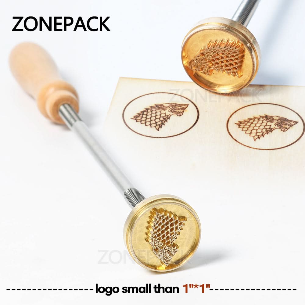 ZONESUN Custom Logo Wooden Handle Branding Iron for Leather & Wood - Image 11