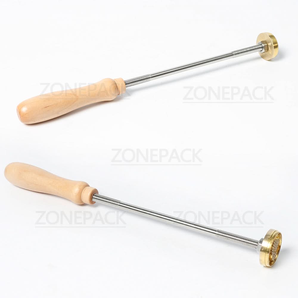 ZONESUN Custom Logo Wooden Handle Branding Iron for Leather & Wood - Image 4