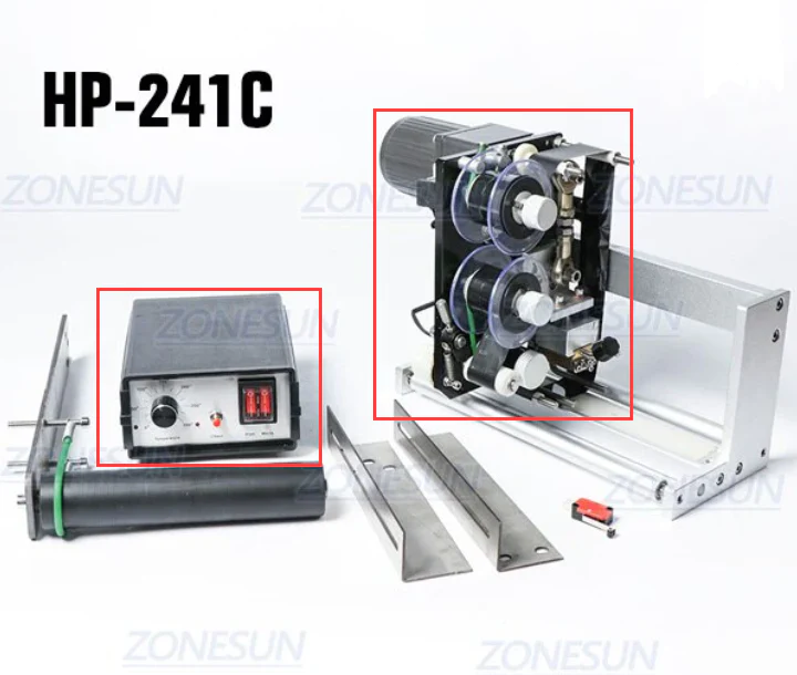 Hot stamp coder for printing dates and batch numbers. Compact, easy to install, and compatible with packing and sealing machines. Works on various materials. - Image 9