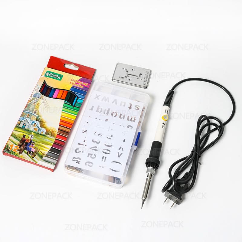 ZONEPACK Pyrography Soldering Iron Set for Wood Burning & Foil Stamp - Image 3