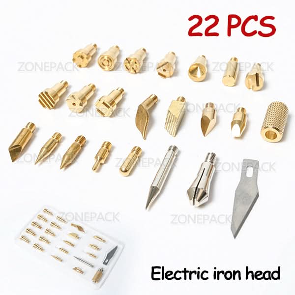 ZONEPACK Pyrography Soldering Iron Set for Wood Burning & Foil Stamp - Image 8
