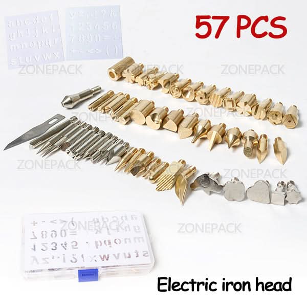 ZONEPACK Pyrography Soldering Iron Set for Wood Burning & Foil Stamp - Image 9