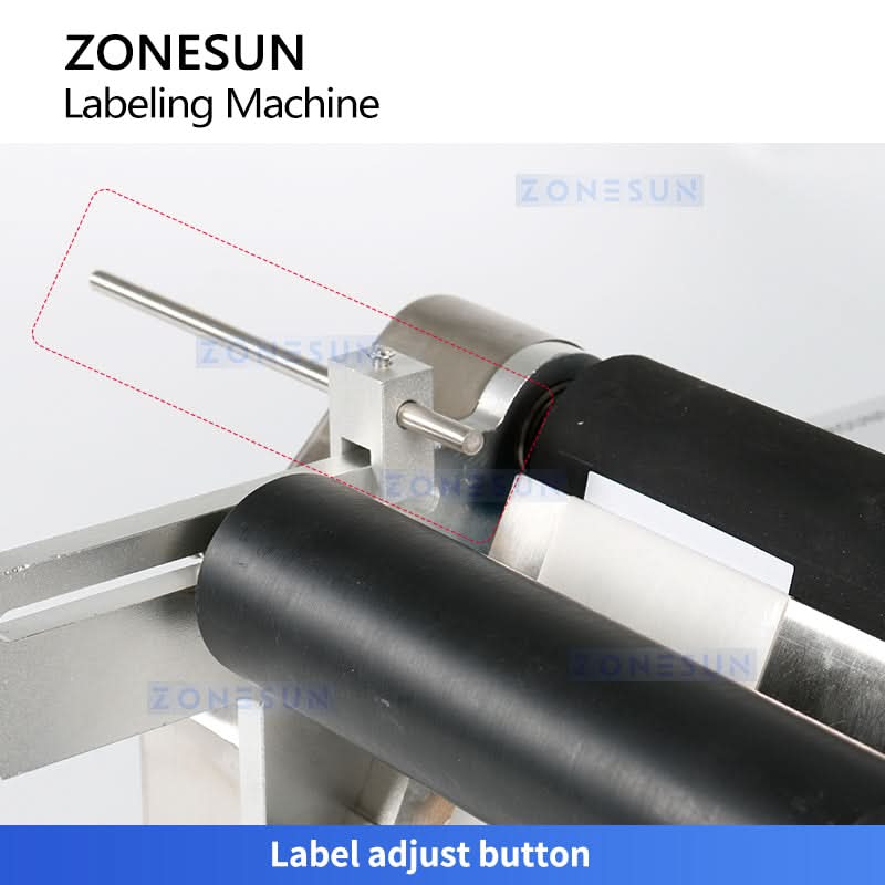 ZONESUN LT-50 Semi Automatic Electric Round Bottle Labeling Machine - Image 4