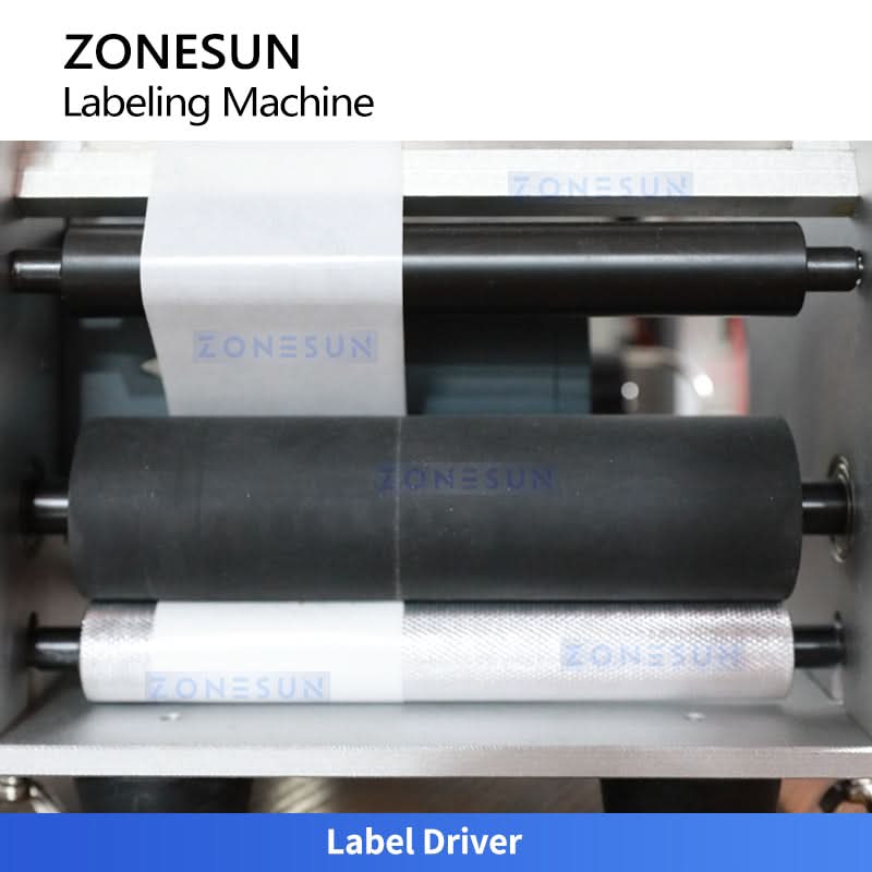 ZONESUN LT-50 Semi Automatic Electric Round Bottle Labeling Machine - Image 6