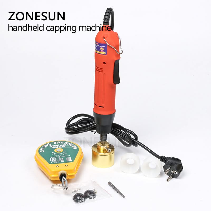 ZONESUN Handheld Electric Bottle Capping Machine with Adjustable Clutch - Image 3