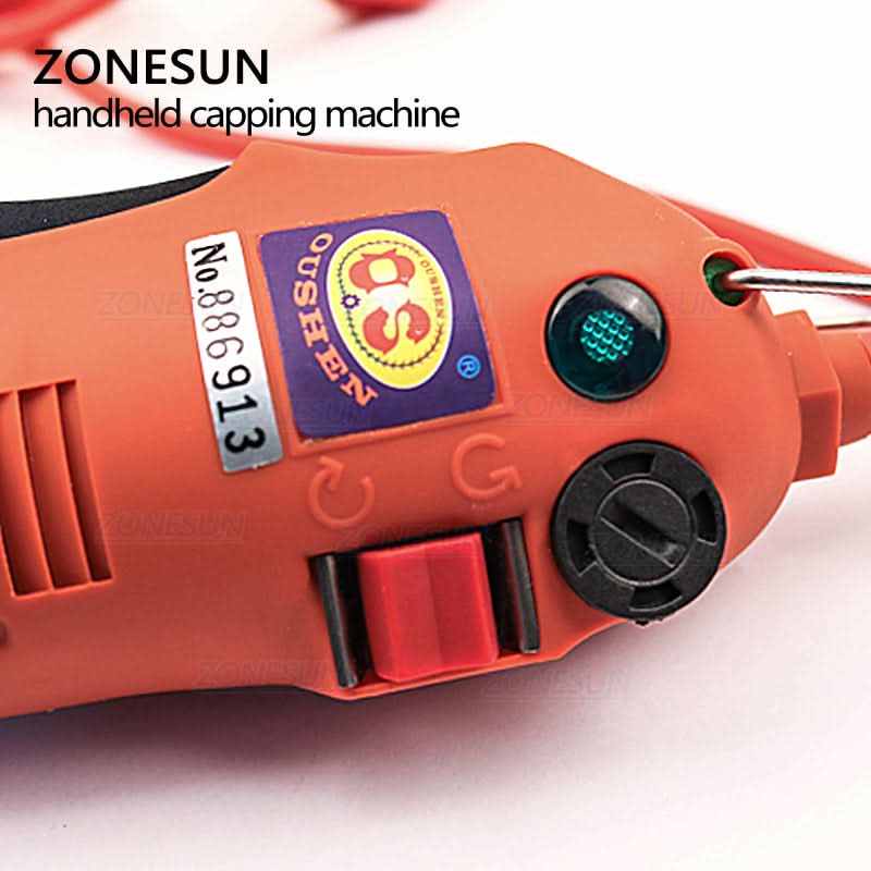 ZONESUN Handheld Electric Bottle Capping Machine with Adjustable Clutch - Image 6