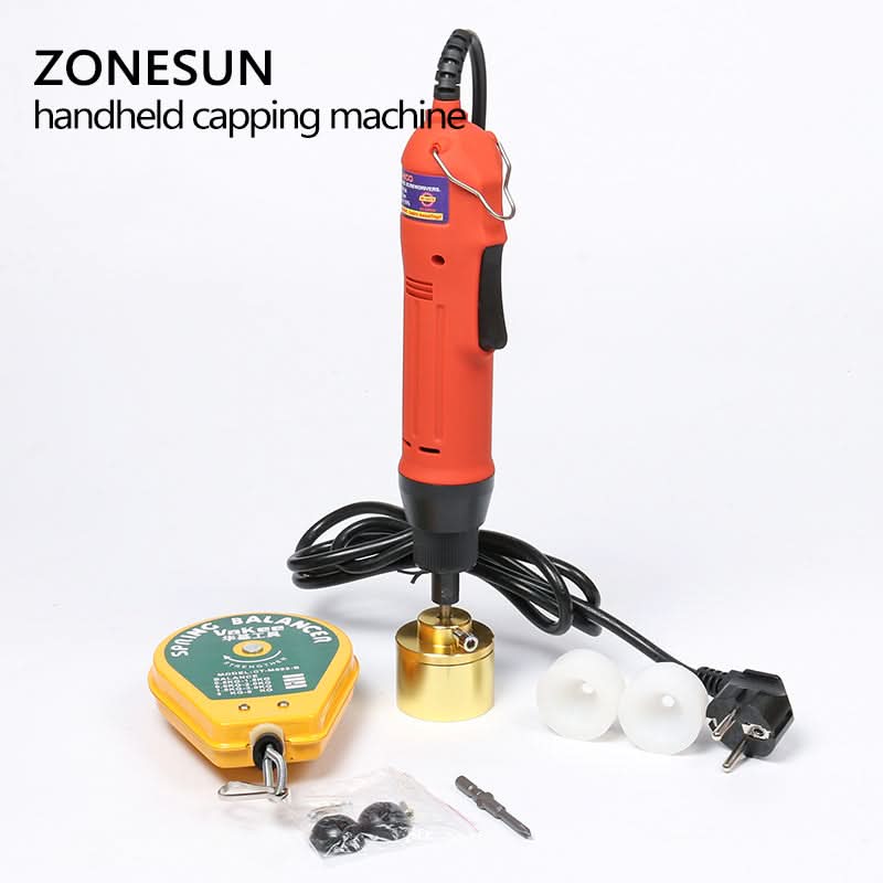 ZONESUN Handheld Electric Bottle Capping Machine with Adjustable Clutch - Image 7