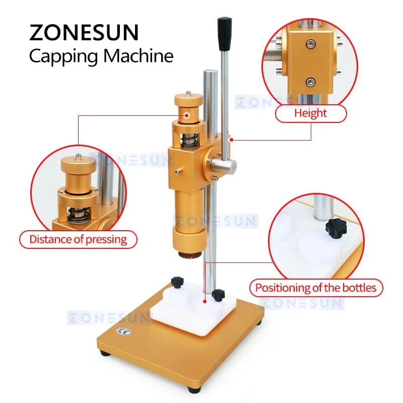 ZONESUN ZS-TYG2 Manual Perfume Crimping Machine Spray Bottle Crimper - Image 5