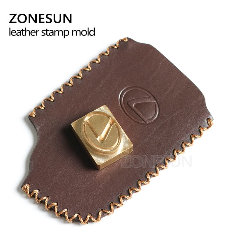 ZONESUN Custom Brass Stamp Mold for Leather Wood Branding Design - Image 4