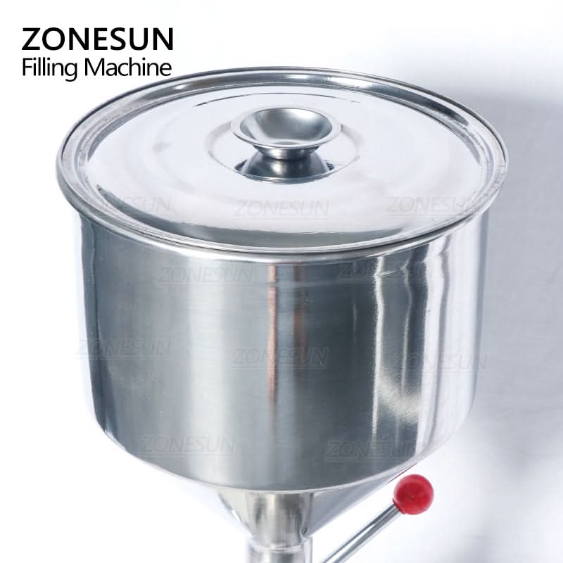 ZONESUN A03 Manual Paste Filling Machine Stainless Steel Filler for Jam Cream Honey - Image 5