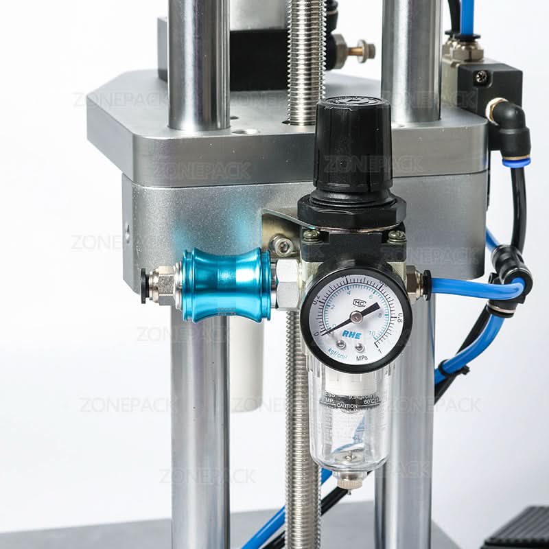 ZONESUN ZS-GK5 Pneumatic Perfume Bottle Collar Crimping Machine - Image 3