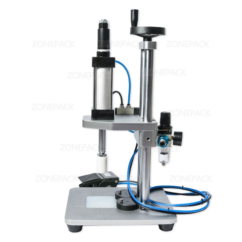 ZONESUN ZS-GK5 Pneumatic Perfume Bottle Collar Crimping Machine - Image 4