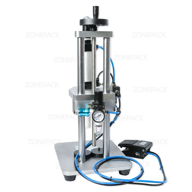 ZONESUN ZS-GK5 Pneumatic Perfume Bottle Collar Crimping Machine - Image 6