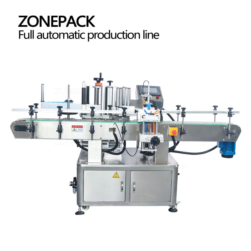 ZONESUN Round Bottle Liquid Filling Capping Labeling Production Line - Image 4