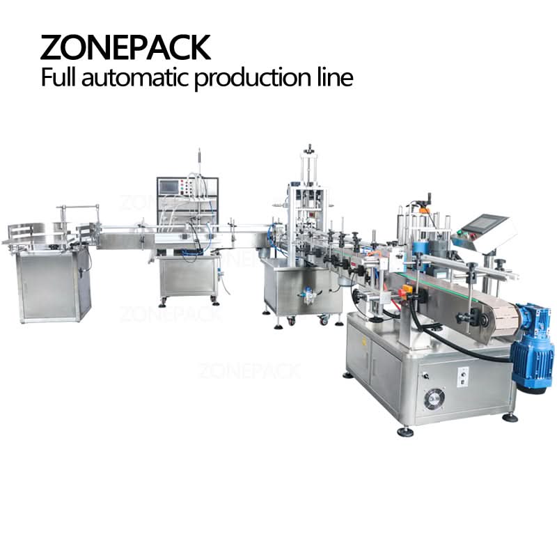 ZONESUN Round Bottle Liquid Filling Capping Labeling Production Line - Image 6