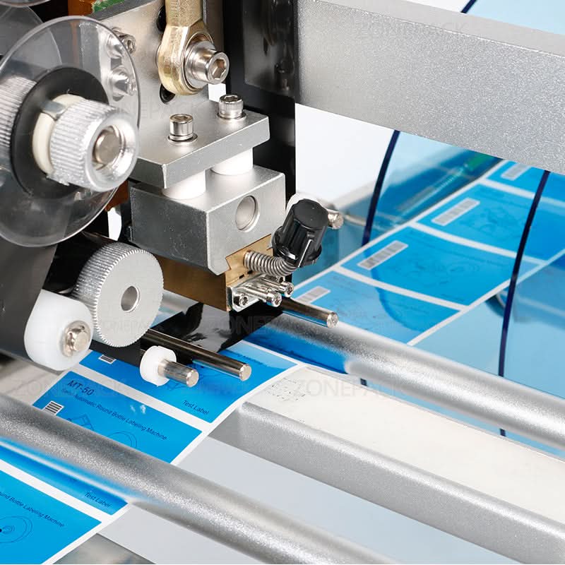 ZONESUN LT-50D Semi-auto Round Bottle Labeler with Date Printer - Image 3