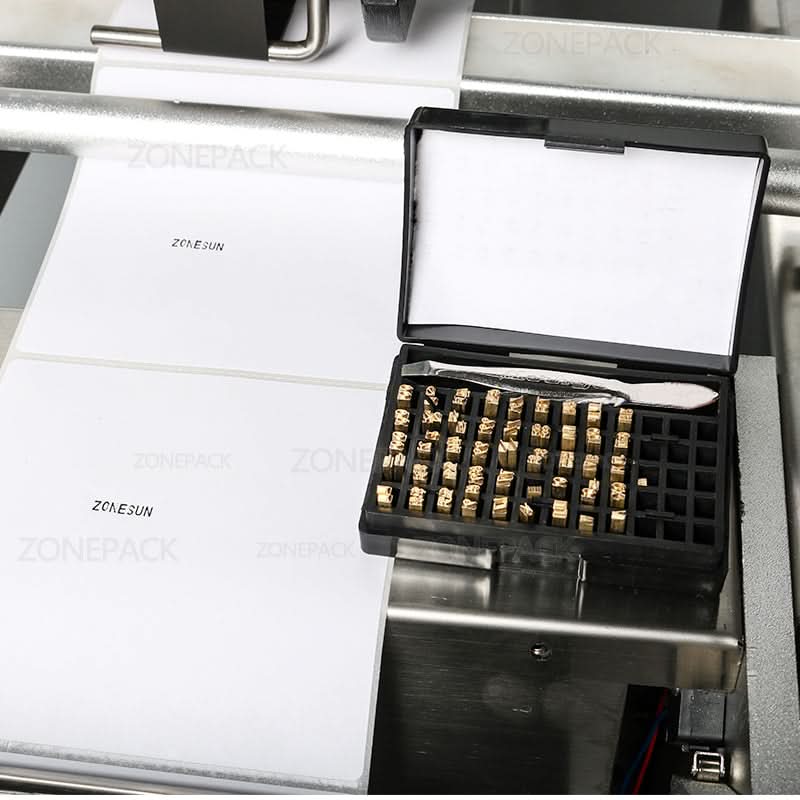 ZONESUN LT-50D Semi-auto Round Bottle Labeler with Date Printer - Image 4