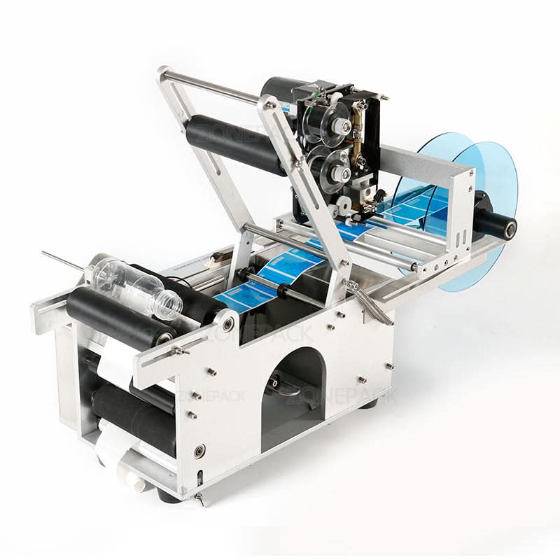 ZONESUN LT-50D Semi-auto Round Bottle Labeler with Date Printer - Image 5