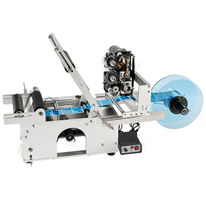 ZONESUN LT-50D Semi-auto Round Bottle Labeler with Date Printer - Image 6