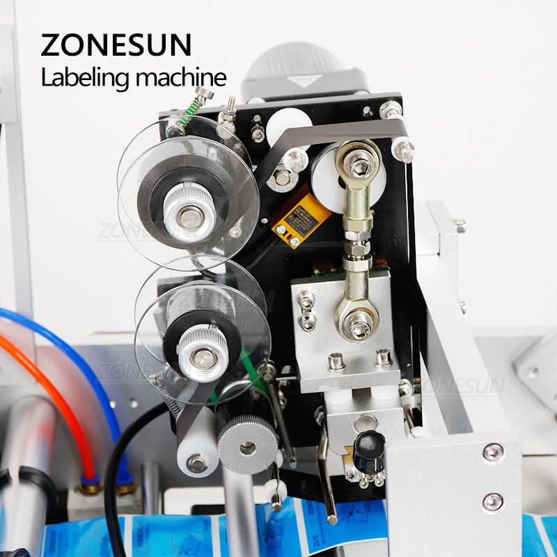 ZONESUN XL-T801 Semi-Automatic Round Bottle Labeling Machine - Image 4