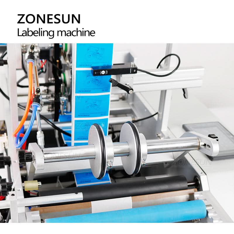 ZONESUN XL-T801 Semi-Automatic Round Bottle Labeling Machine - Image 6