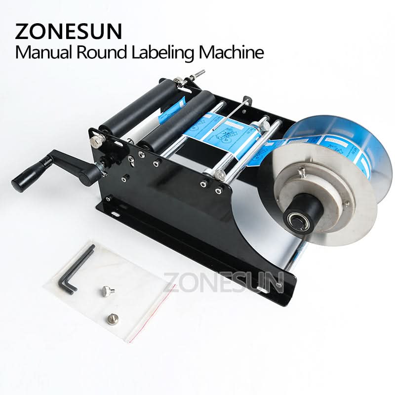 ZONESUN ZS-50 Manual Labeling Machine for Round Bottles - Image 6