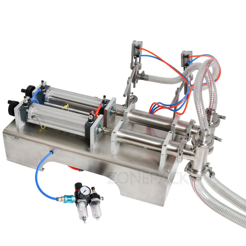 ZONESUN ZS-YT2 Double Head Pneumatic Shampoo Filling Machine - Image 4