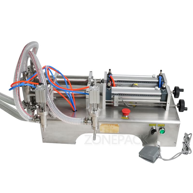 ZONESUN ZS-YT2 Double Head Pneumatic Shampoo Filling Machine - Image 6