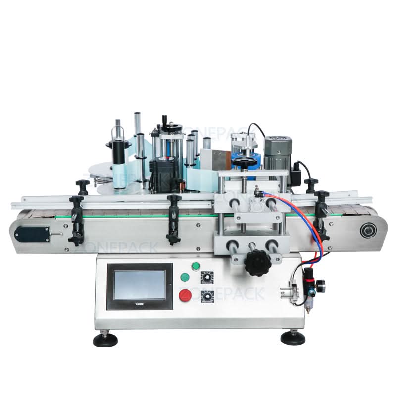ZONESUN ZS-TB500 Automatic Round Bottle Labeling Machine for Wine & Cosmetics - Image 4