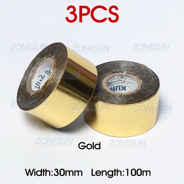 ZONESUN 30mm*100m thermal ribbon date printing ribbon for DY-8, HP241B - Image 13
