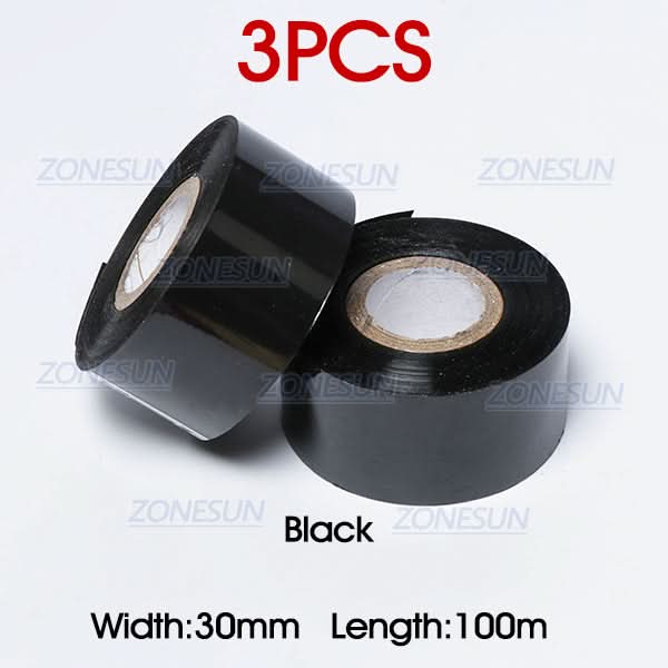ZONESUN 30mm*100m thermal ribbon date printing ribbon for DY-8, HP241B - Image 16